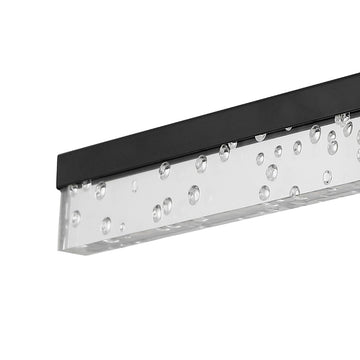 Mario Modern Contemporary 360-Degree Rotatable Iron/Seeded Acrylic Integrated LED Vanity Light - JONATHAN Y
